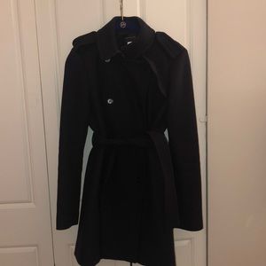 Navy blue pea coat